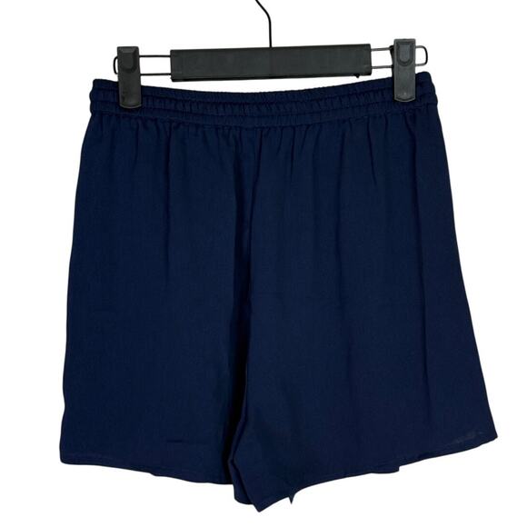 J Crew High Rise Dressy Pull On Tassel Drawstring Waist Tie Short XXS Navy Blue - Picture 6 of 15